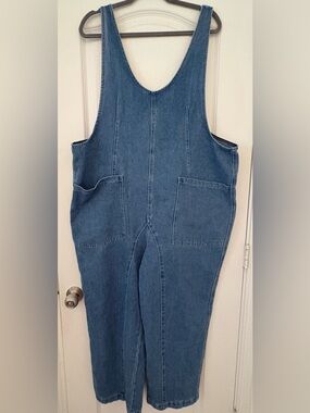 Amazon Blue Denim Utility Jumpsuit Romper